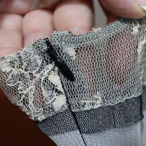 Six Degrees Layered Mesh Y2k Tank Top XL Going Out Top - Picture 9 of 11